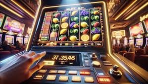 Meja Baccarat dengan kartu Pemain dan Banker terpisah di area masing-masing